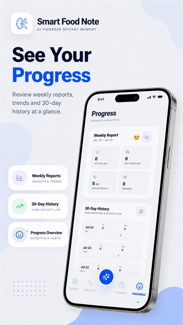 See progress over time screen from the Digestimove app.